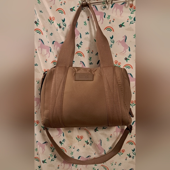 Dagne Dover Handbags - Dagne Dover Landon Diaper Bag Purse In Color Dune Purple Neutral Baby Travel